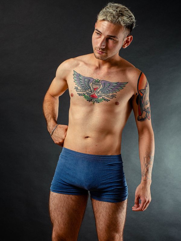 Cueca boxer marinho Luanzzo Fitness