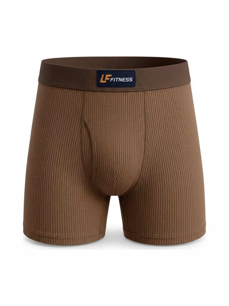 Cueca boxer marrom Luanzzo Fitness